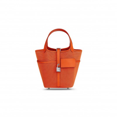 HERMES PICOTIN LOCK 18 GARGO GOELAND SWIFT H083189CKAO (18*18*13cm)